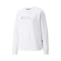 Puma Ess+ Metallic Logo Crew (pamut pulóver)